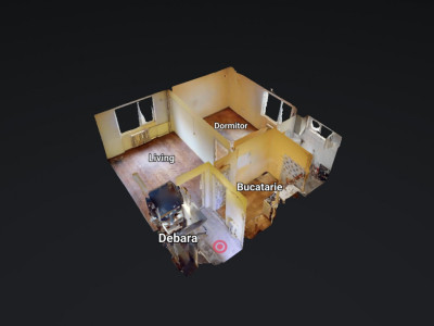 Apartament 2 camere | 46 mp | Necesită renovare | Etaj 1