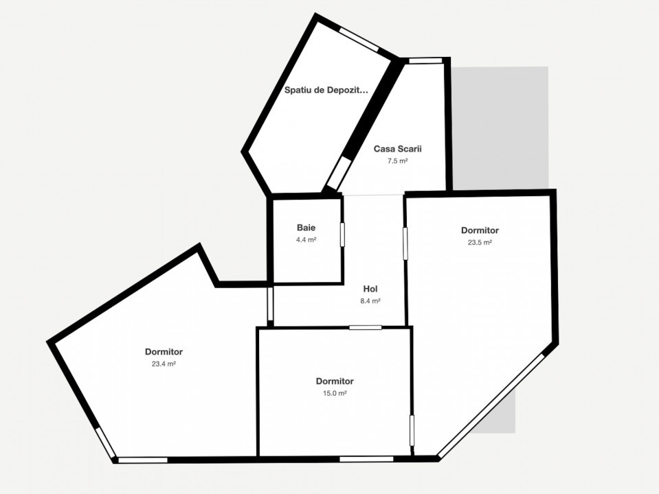Apartament duplex 4 camere | 159 mp | Etaj 4 și 5 | Str. Andrei Șaguna
